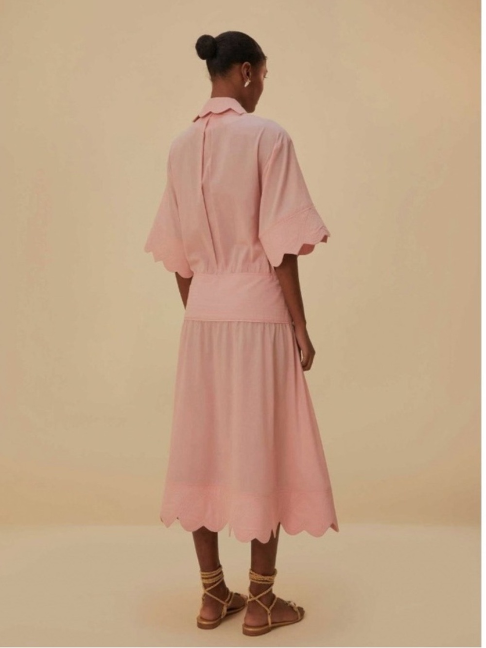 Women's Farm Rio Pink Midi Dress Size XS - Picture 3 of 8